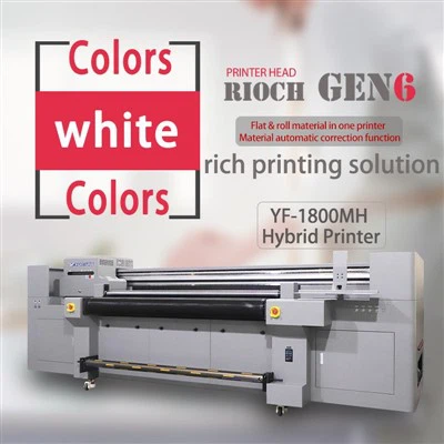 UV-hübriidprinter Gen6 Head Art maalimis- ja siltide masin